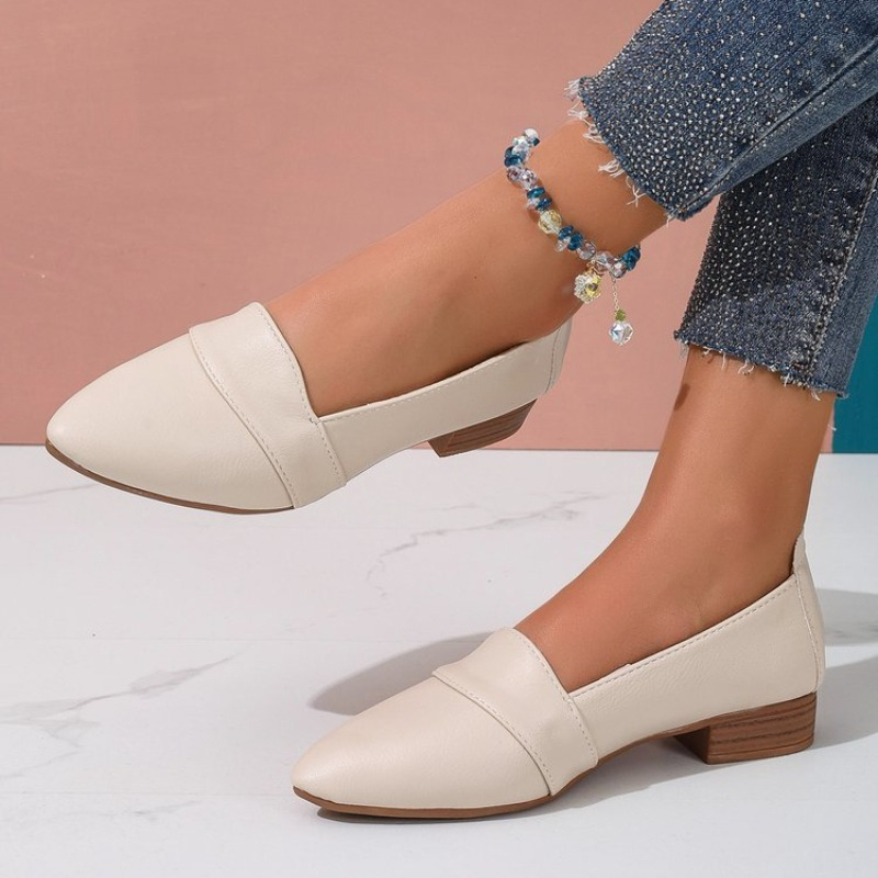 Casual Sandal Leather - Sepatu Slip On Wanita, Sepatu Wanita