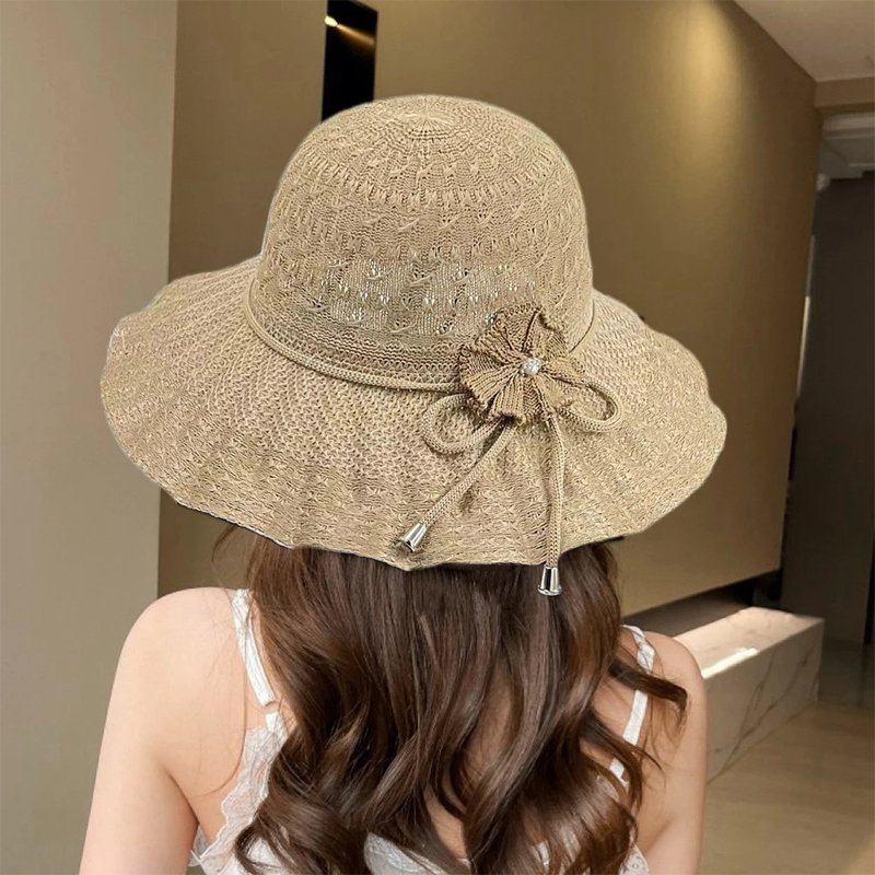 Topi Bucket Musim Panas Topi P - Bucket Hat Straw ulasan dan harga