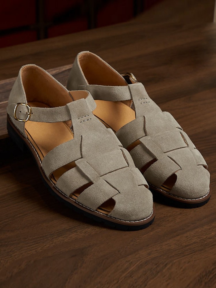 Sandal Pria Buatan Tangan Tali - Casual Sandal Leather ulasan dan harga