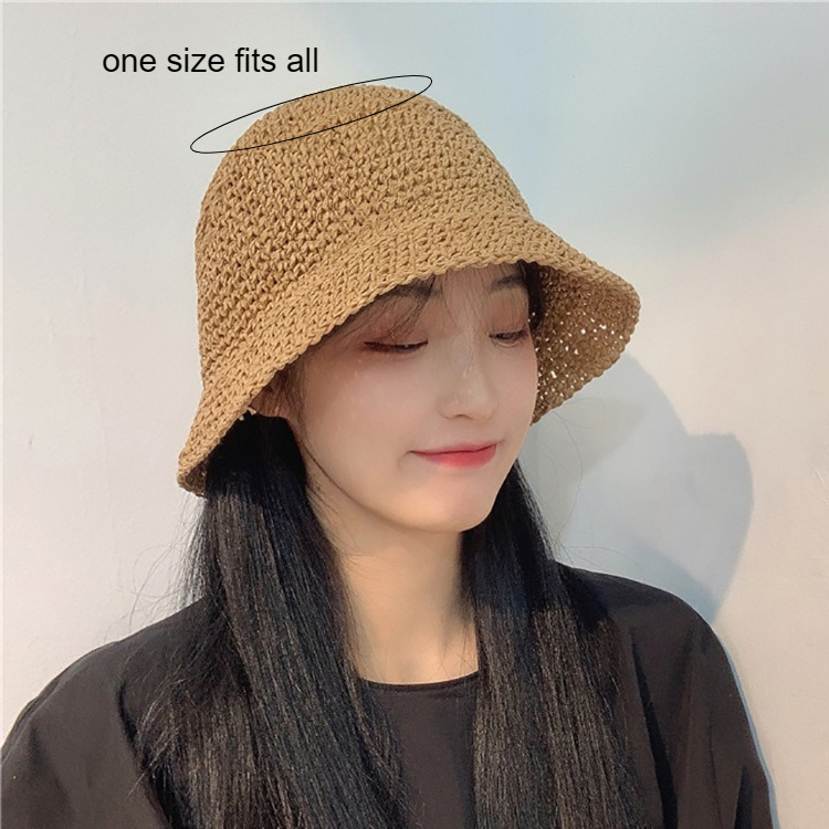 Topi Nelayan Anyaman Buatan Ta - Bucket Hat Straw ulasan dan harga